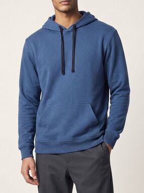 ONIA Men’s Navy Pullover Terry Hoodie
